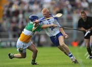 19 July 2008; John Mullane, Waterford, in action against David Franks, Offaly. GAA Hurling All-Ireland Senior Championship Qualifier - Round 4, Offaly v Waterford, Thurles, Co. Tipperary. Picture credit: Ray McManus / SPORTSFILE