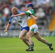 19 July 2008; John Mullane, Waterford, in action against David Franks, Offaly. GAA Hurling All-Ireland Senior Championship Qualifier - Round 4, Offaly v Waterford, Thurles, Co. Tipperary. Picture credit: Ray McManus / SPORTSFILE