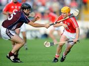 19 July 2008; Joe Deane, Cork, in action against Shane Kavanagh, Galway. GAA Hurling All-Ireland Senior Championship Qualifier - Round 4, Cork v Galway, Thurles, Co. Tipperary. Picture credit: Ray Ryan / SPORTSFILE