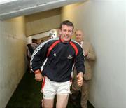 19 July 2008; Cork goalkeeper Donal Og Cusack, who was sent off in the game, celebrates victory. GAA Hurling All-Ireland Senior Championship Qualifier - Round 4, Cork v Galway, Thurles, Co. Tipperary. Picture credit: Ray McManus / SPORTSFILE