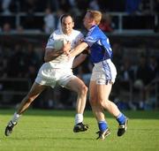 19 July 2008; Dermot Earley, Kildare, in action against Anthony Forde, Cavan. GAA Football All-Ireland Senior C'ship Qualifier - Round 1, Kildare v Cavan, St Conleth's Park, Newbridge. Picture credit: Damien Eagers / SPORTSFILE