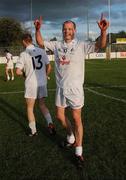 19 July 2008; Kildare goalscorer James Kavanagh celebrates victory. GAA Football All-Ireland Senior C'ship Qualifier - Round 1, Kildare v Cavan, St Conleth's Park, Newbridge. Picture credit: Damien Eagers / SPORTSFILE