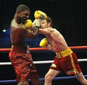 19 July 2008; Andy Lee, right, in action against Willie Gibbs. International Middleweight contest, University Sports Arena, Limerick. Picture credit: David Maher / SPORTSFILE