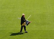 19 July 2008; Jimmy Purcell as he places the sideline flags before the game. GAA Hurling All-Ireland Senior Championship Qualifier - Round 4, Offaly v Waterford, Thurles, Co. Tipperary. Picture credit: Ray McManus / SPORTSFILE