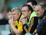 19 July 2008; Colm Coyle, centre, Meath manager during the closing stages of the game. GAA Football All-Ireland Senior Championship Qualifier - Round 1, Limerick v Meath, Gaelic Grounds, Limerick. Picture credit: David Maher / SPORTSFILE