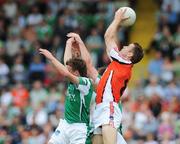 20 July 2008; Paul McGrane, Armagh, in action against Eamon Maguire, Fermanagh. GAA Football Ulster Senior Championship Final, Armagh v Fermanagh, St Tighearnach's Park, Clones, Co. Monaghan. Picture credit: Brian Lawless / SPORTSFILE