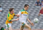 20 July 2008; Graham Guilfoyle, Offaly, in action against William Carry, Meath. ESB Leinster Minor Football Championship Final, Meath v Offaly, Croke Park, Dublin. Picture credit: David Maher / SPORTSFILE