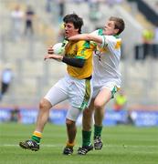 20 July 2008; Jamie Owens, Meath, in action against John Moloney, Offaly. ESB Leinster Minor Football Championship Final, Meath v Offaly, Croke Park, Dublin. Picture credit: Ray Lohan / SPORTSFILE *** Local Caption ***