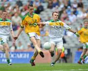 20 July 2008; Michael Newman, Meath, in action against Lee Dunning, Offaly. ESB Leinster Minor Football Championship Final, Meath v Offaly, Croke Park, Dublin. Picture credit: Ray Lohan / SPORTSFILE *** Local Caption ***