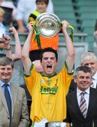 20 July 2008; Meath captain Tommy Johnson celebrates with the cup. ESB Leinster Minor Football Championship Final, Meath v Offaly, Croke Park, Dublin. Picture credit: Ray Lohan / SPORTSFILE *** Local Caption ***