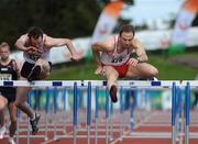 20 July 2008; Peter Coughlan, Crusaders A.C., clears the final hurdle on his way to winning the Men's 110m hurdle event at the AAI National Track & Field Championships, Morton Stadium, Santry. Picture credit: Pat Murphy / SPORTSFILE
