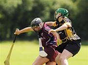 20 July 2008; Aine Hillary, Galway, in action against Aoife Neary, Kilkenny. Gala All-Ireland Senior Camogie Championship, Kilkenny v Galway, Ryall Park, Kilmanagh, Co. Kilkenny. Picture credit: Matt Browne / SPORTSFILE