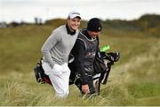 30 May 2015; Maximilian Kieffer, Germany, makes his way to the 3rd tee box. Dubai Duty Free Irish Open Golf Championship 2015, Day 3. Royal County Down Golf Club, Co. Down. Picture credit: Brendan Moran / SPORTSFILE