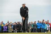 30 May 2015; Padraig Harrington, Ireland, watches as his putt rolls past the hole on the 6nd green. Dubai Duty Free Irish Open Golf Championship 2015, Day 3. Royal County Down Golf Club, Co. Down. Picture credit: Oliver McVeigh / SPORTSFILE