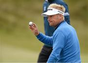 30 May 2015; Soren Kjeldsen, Denmark, reacts after his putt on the 9th Green. Dubai Duty Free Irish Open Golf Championship 2015, Day 3. Royal County Down Golf Club, Co. Down. Picture credit: Oliver McVeigh / SPORTSFILE