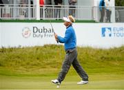 30 May 2015; Soren Kjeldsen, Denmark, reacts after missing a putt on the 18th Green. Dubai Duty Free Irish Open Golf Championship 2015, Day 3. Royal County Down Golf Club, Co. Down. Picture credit: Oliver McVeigh / SPORTSFILE