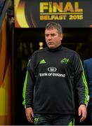 30 May 2015; Munster head coach Anthony Foley. Guinness PRO12 Final, Munster v Glasgow Warriors. Kingspan Stadium, Ravenhill Park, Belfast. Picture credit: Ramsey Cardy / SPORTSFILE
