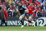 30 May 2015; Henry Pyrgos, Glasgow Warriors, breaks through the Munster defence on his way to scoring his side's third try of the game. Guinness PRO12 Final, Munster v Glasgow Warriors. Kingspan Stadium, Ravenhill Park, Belfast. Picture credit: John Dickson / SPORTSFILE