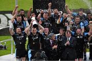30 May 2015; Alastair Kellock, Glasgow Warriors, lifts the trophy. Guinness PRO12 Final, Munster v Glasgow Warriors. Kingspan Stadium, Ravenhill Park, Belfast. Picture credit: Ramsey Cardy / SPORTSFILE