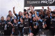 30 May 2015; Glasgow Warriors captain Al Kellock celebrates with the cup. Guinness PRO12 Final, Munster v Glasgow Warriors. Kingspan Stadium, Ravenhill Park, Belfast. Photo by Sportsfile