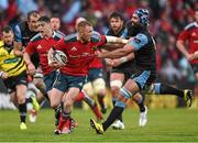 30 May 2015; Keith Earls, Munster, is tackled by Josh Strauss, Glasgow Warriors. Guinness PRO12 Final, Munster v Glasgow Warriors. Kingspan Stadium, Ravenhill Park, Belfast. Photo by Sportsfile