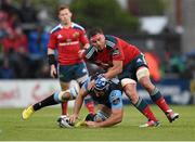 30 May 2015; Josh Strauss, Glasgow Warriors, is tackled by Cj Stander, Munster. Guinness PRO12 Final, Munster v Glasgow Warriors. Kingspan Stadium, Ravenhill Park, Belfast. Photo by Sportsfile