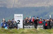 31 May 2015; Ricardo Gonzalez, Argentina, tees off at the 2nd hole. Dubai Duty Free Irish Open Golf Championship 2015, Final Day. Royal County Down Golf Club, Co. Down. Picture credit: John Dickson / SPORTSFILE