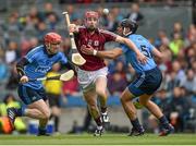 31 May 2015; Cathal Mannion, Galway, in action against Ryan O'Dwyer, left, and Shane Durkin. Leinster GAA Hurling Senior Championship, Quarter-Final, Dublin v Galway, Croke Park, Dublin. Picture credit: Ray McManus / SPORTSFILE