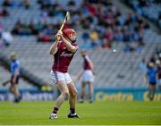 31 May 2015; Joe Canning takes a last minute free for Galway. Leinster GAA Hurling Senior Championship, Quarter-Final, Dublin v Galway, Croke Park, Dublin. Picture credit: Ray McManus / SPORTSFILE