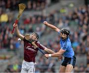 31 May 2015; Padraig Mannion, Galway, in action against Mark Schutte, Dublin. Leinster GAA Hurling Senior Championship, Quarter-Final, Dublin v Galway, Croke Park, Dublin. Picture credit: Ray McManus / SPORTSFILE