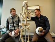 31 May 2015; The Beacon Hospital in association with First Ireland launched their new Sports Medicine Programme with the help of some past and present Republic of Ireland International soccer players John O’Shea, James McClean, Damien Duff and John Giles. Pictured are James McClean, left, and Damien Duff. Beacon Hospital, Sandyford, Dublin. Picture credit: David Maher / SPORTSFILE