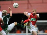 21 July 2008; Dave Rogers, St Patrick's Athletic, in action against Simon Madden, Shamrock Rovers. eircom League of Ireland Premier Division, St Patrick's Athletic v Shamrock Rovers, Richmond Park, Dublin. Picture credit: David Maher / SPORTSFILE