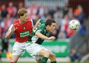 21 July 2008; Tadhg Purcell, Shamrock Rovers, in action against  Stephen Paisley, St Patrick's Athletic. eircom League of Ireland Premier Division, St Patrick's Athletic v Shamrock Rovers, Richmond Park, Dublin. Picture credit: David Maher / SPORTSFILE