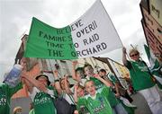 20 July 2008; Fermanagh fans on their way to the match. GAA Football Ulster Senior Championship Final, Armagh v Fermanagh, St Tighearnach's Park, Clones, Co. Monaghan. Picture credit: Brian Lawless / SPORTSFILE