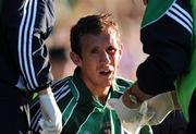 12 July 2008; Limerick's Ollie Moran receives attention to a facial wound near the end of the game. GAA Hurling All-Ireland Senior Championship Qualifier, Round 3, Limerick v Offaly, Gaelic Grounds, Limerick. Picture credit: Ray McManus / SPORTSFILE