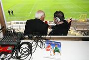 20 July 2008; Ulster Council steward Cuthbert Donnelly is interviewed before the turnstiles are opened. GAA Football Ulster Senior Championship Final, Armagh v Fermanagh, St Tighearnach's Park, Clones, Co. Monaghan. Picture credit: Oliver McVeigh / SPORTSFILE