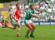 20 July 2008; Ryan Keenan, Fermanagh, in action against Ciaran McKeever, Armagh. GAA Football Ulster Senior Championship Final, Armagh v Fermanagh, St Tighearnach's Park, Clones, Co. Monaghan. Picture credit: Oliver McVeigh / SPORTSFILE