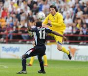 23 July 2008; Jonathan Douglas, Leeds United, in action against Mark Rutherford, Shelbourne. Friendly match, Shelbourne v Leeds United, Tolka Park, Dublin. Picture credit: Matt Browne / SPORTSFILE