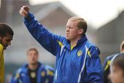 23 July 2008; Former Republic of Ireland manager and current Leeds United assistant coach Steve Staunton during the game. Friendly match, Shelbourne v Leeds United, Tolka Park, Dublin. Picture credit: Matt Browne / SPORTSFILE