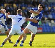 19 July 2008; Brendan Quigley, Laois in action against Declan Reilly, Longford. GAA Football All-Ireland Senior Championship Qualifier, Round 1, Longford v Laois. Pearse Park, Longford. Picture credit: Ray Lohan / SPORTSFILE *** Local Caption ***
