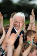 25 July 2008; Republic of Ireland manager Giovanni Trapattoni interacts with children who are attending the Football Association of Ireland Summer Soccer School. Milebush Park, Castlebar, Co. Mayo. Picture credit: Ray McManus / SPORTSFILE