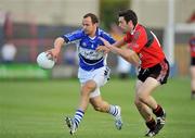 26 July 2008; Tom Kelly, Laois, in action against Kevin McKernan, Down. GAA Football All-Ireland Senior Championship Qualifier - Round 2, Laois v Down, O'Moore Park, Portlaoise. Picture credit: Matt Browne / SPORTSFILE
