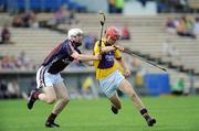 27 July 2008; Paul Morris, Wexford, in action against Niall Donoghue, Galway. ESB GAA Hurling All Ireland Minor Championship Quarter-Final, Wexford v Galway, Semple Stadium, Thurles, Co. Tipperary. Picture credit: Stephen McCarthy / SPORTSFILE