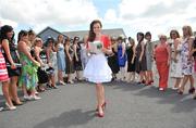 27 July 2008; Bride to be Erica Delaney, from Newbridge, with her 'Hen's Party' before the start of the day's racing. The Curragh Racecourse, Co. Kildare. Picture credit: Brian Lawless / SPORTSFILE