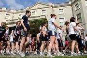 27 July 2008; Competitors make their way past Farmleigh House to the start of the 5K Fun Run. Athletics Ireland Family Fun Festival, Farmleigh, Phoenix Park, Dublin. Picture credit: Tomas Greally / SPORTSFILE