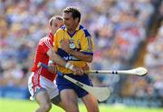 27 July 2008; Tony Griffin, Clare, in action against Jerry O'Connor, Cork. GAA Hurling All-Ireland Senior Championship Quarter-Final, Clare v Cork, Semple Stadium, Thurles, Co. Tipperary. Picture credit: Stephen McCarthy / SPORTSFILE