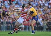 27 July 2008; Donal Og Cusack, Cork, in action against Tony Griffin, Clare. GAA Hurling All-Ireland Senior Championship Quarter-Final, Clare v Cork, Semple Stadium, Thurles, Co. Tipperary. Picture credit: Stephen McCarthy / SPORTSFILE