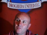 28 July 2008; Drogheda United manager Paul Doolin during a press conference ahead of their UEFA Champions League second qualifying round game against Dynamo Kiev at Dalymount Park. Dalymount Park, Dublin Picture credit: Pat Murphy / SPORTSFILE