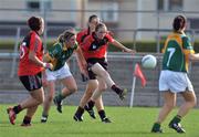 27 July 2008; Orla Fegan, Down, shoots to score her side's first goal. TG4 All-Ireland Ladies Senior Football Championship Qualifier - Round , Meath v Down, St Loman's Lakepoint Park, Mullingar, Co. Westmeath. Picture credit: Pat Murphy / SPORTSFILE