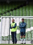 3 June 2015; Republic of Ireland manager Martin O'Neill, left, and assistant manager Roy Keane during squad training. Republic of Ireland Squad Training, Aviva Stadium, Lansdowne Road, Dublin. Picture credit: David Maher / SPORTSFILE